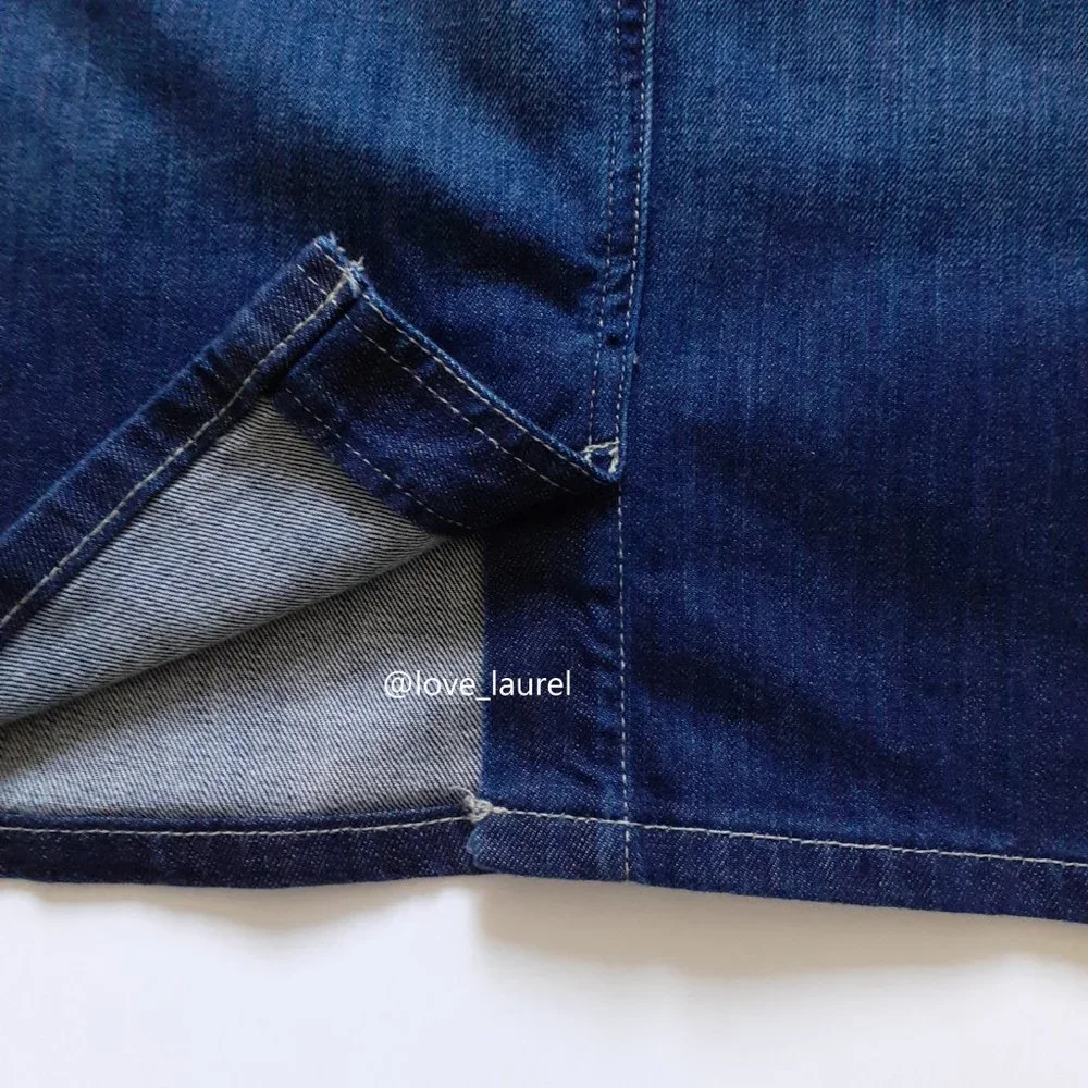 Carhartt Original Fit Denim Skirt in Vintage Night Blue Size 10